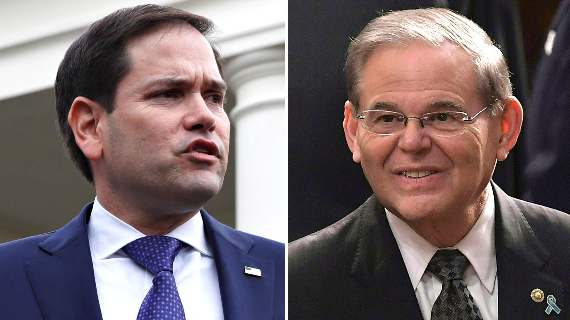 Marco Rubio y Bob Menéndez